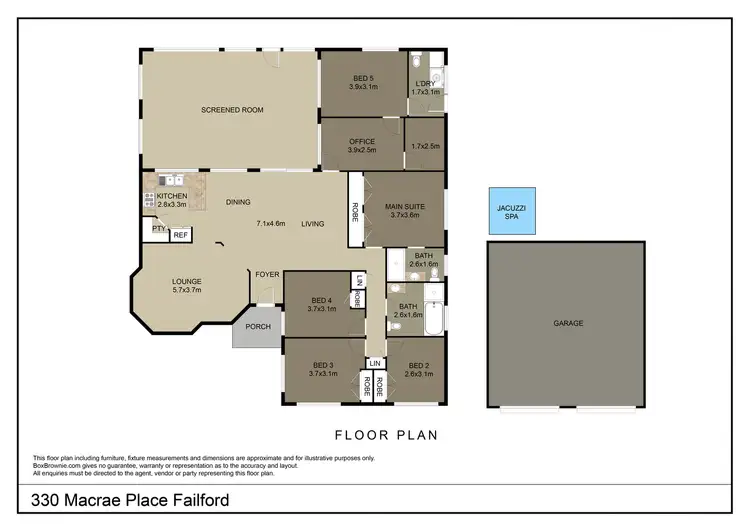 Floorplan of Homely house listing, 330 Macrae Place, Failford NSW 2430