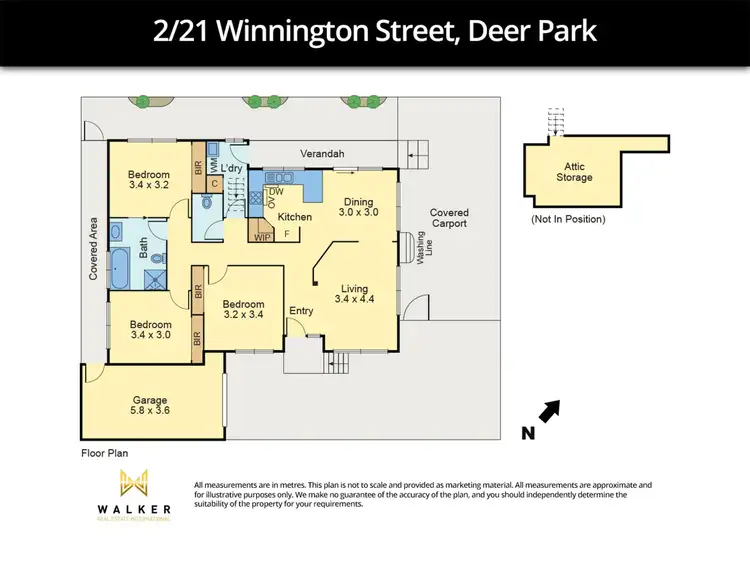 Floorplan of Homely unit listing, 2/21 Winnington Street, Deer Park VIC 3023