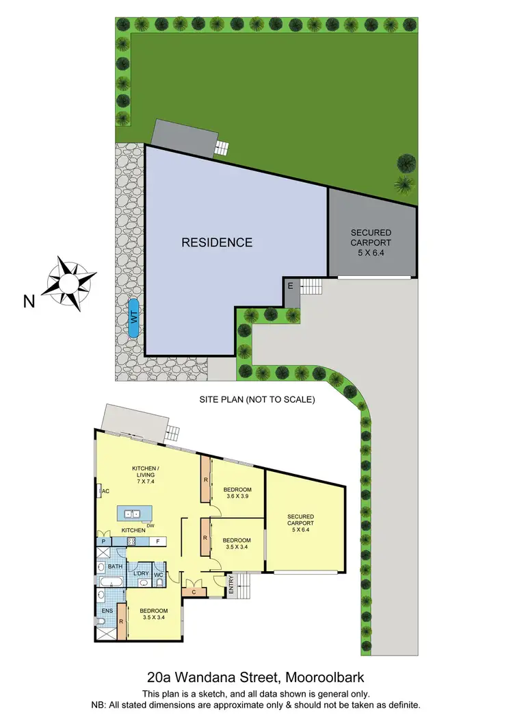 Floorplan of Homely unit listing, 20a Wandana Street, Mooroolbark VIC 3138