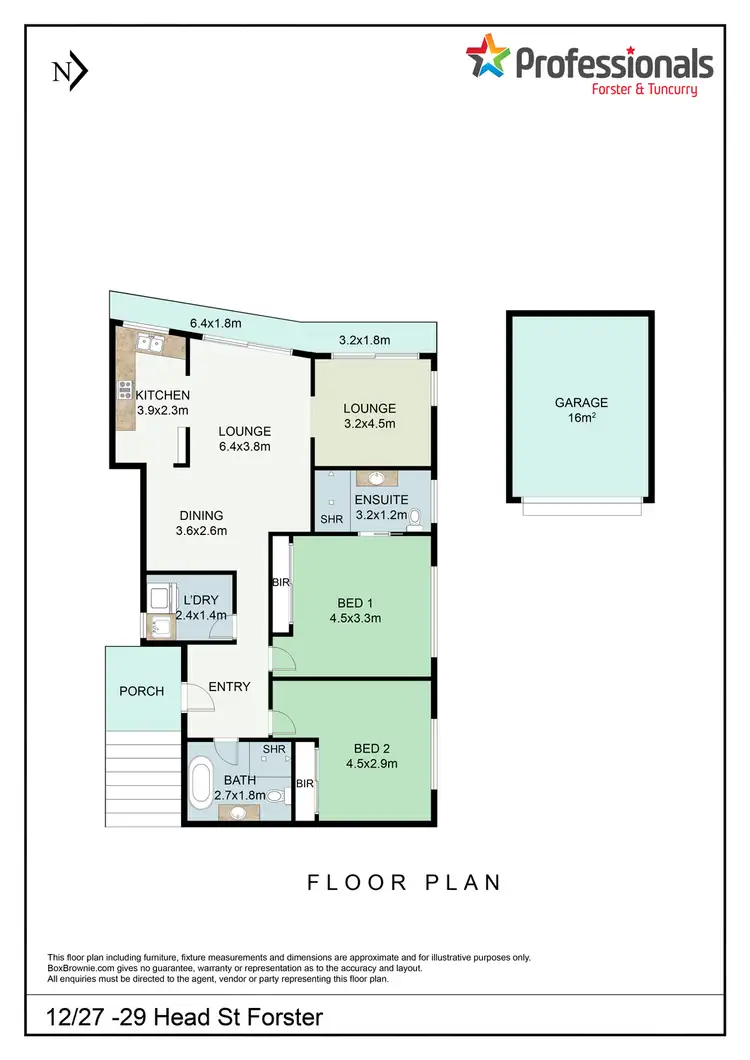 Floorplan of Homely unit listing, 12/27-29 Head Street, Forster NSW 2428