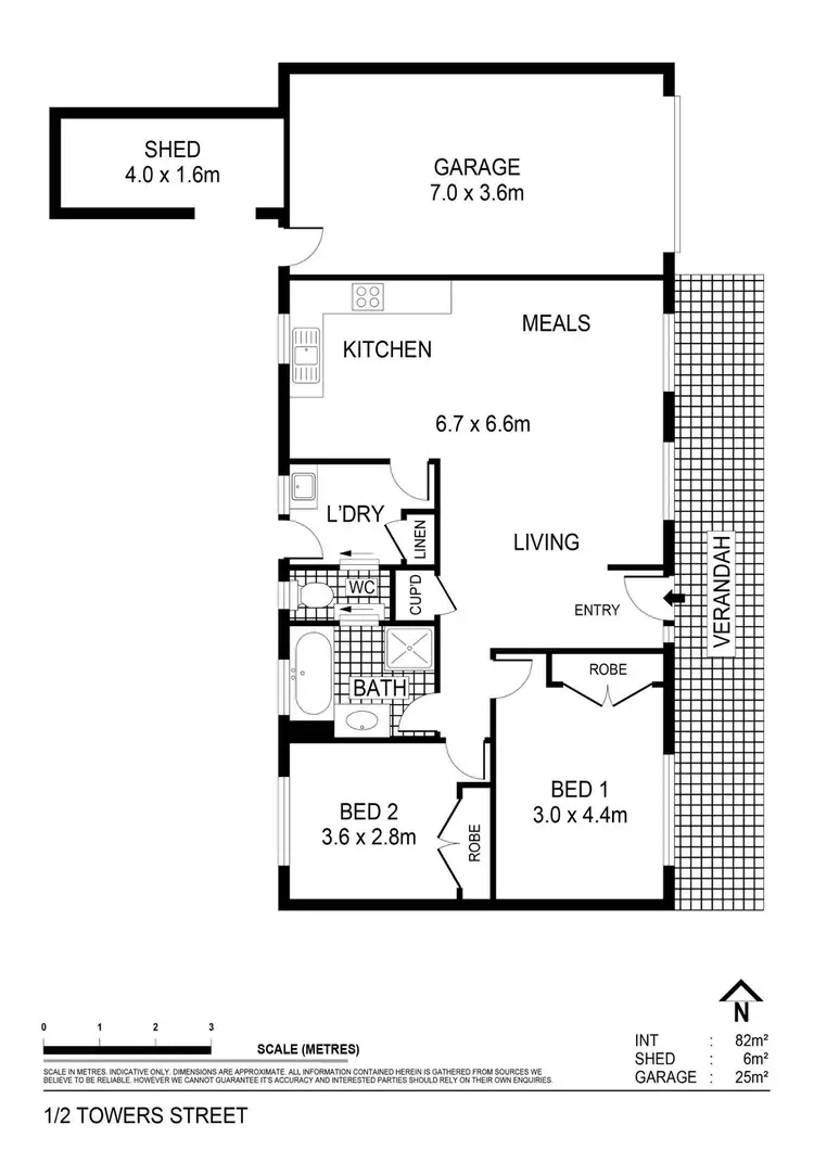 Floorplan of Homely house listing, 1/2 Towers Street, Flora Hill VIC 3550