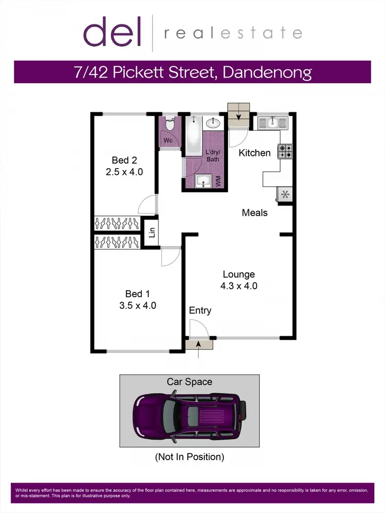 Floorplan of Homely unit listing, 7/42 Pickett Street, Dandenong VIC 3175
