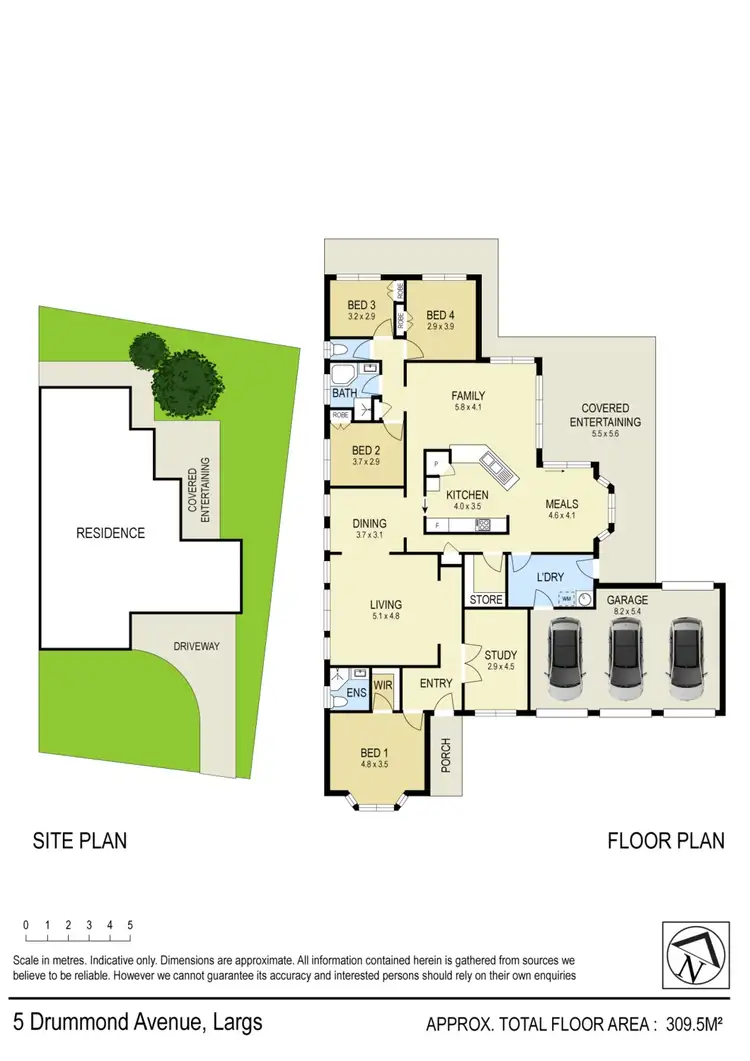 Floorplan of Homely house listing, 5 Drummond Drive, Largs NSW 2320