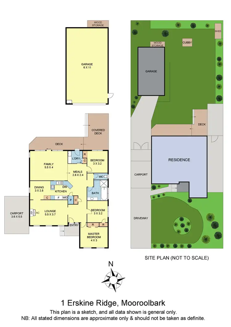 Floorplan of Homely house listing, 1 Erskine Ridge, Mooroolbark VIC 3138