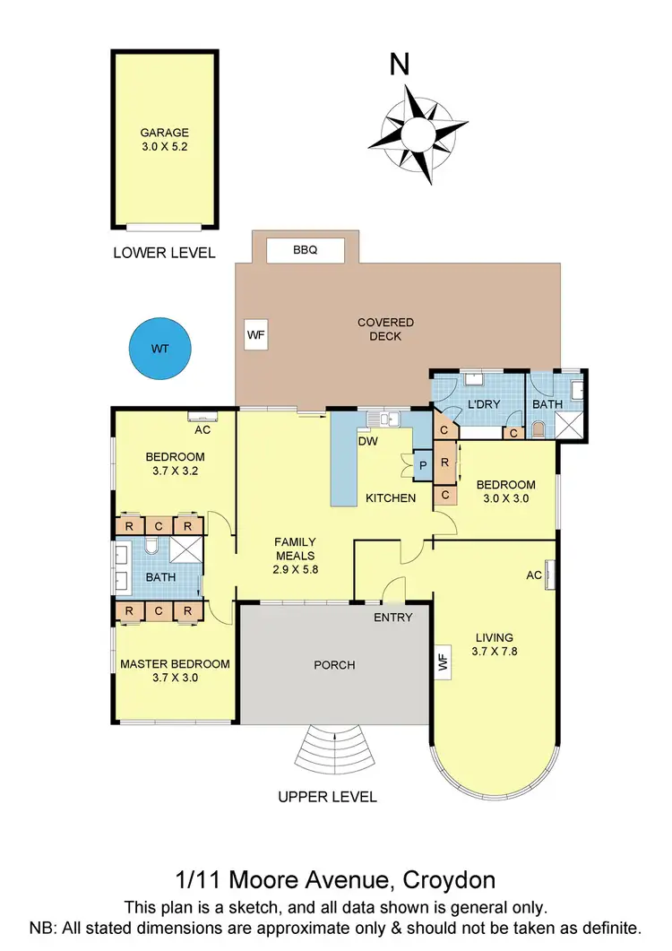 Floorplan of Homely house listing, 1/11 Moore Avenue, Croydon VIC 3136