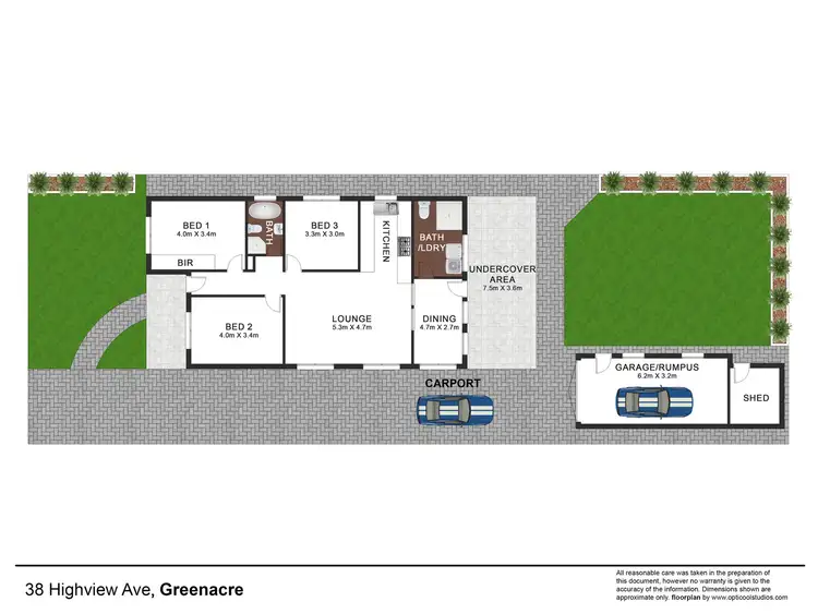 Floorplan of Homely house listing, 38 Highview Avenue, Greenacre NSW 2190