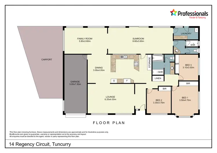 Floorplan of Homely house listing, 14 Regency Circuit, Tuncurry NSW 2428