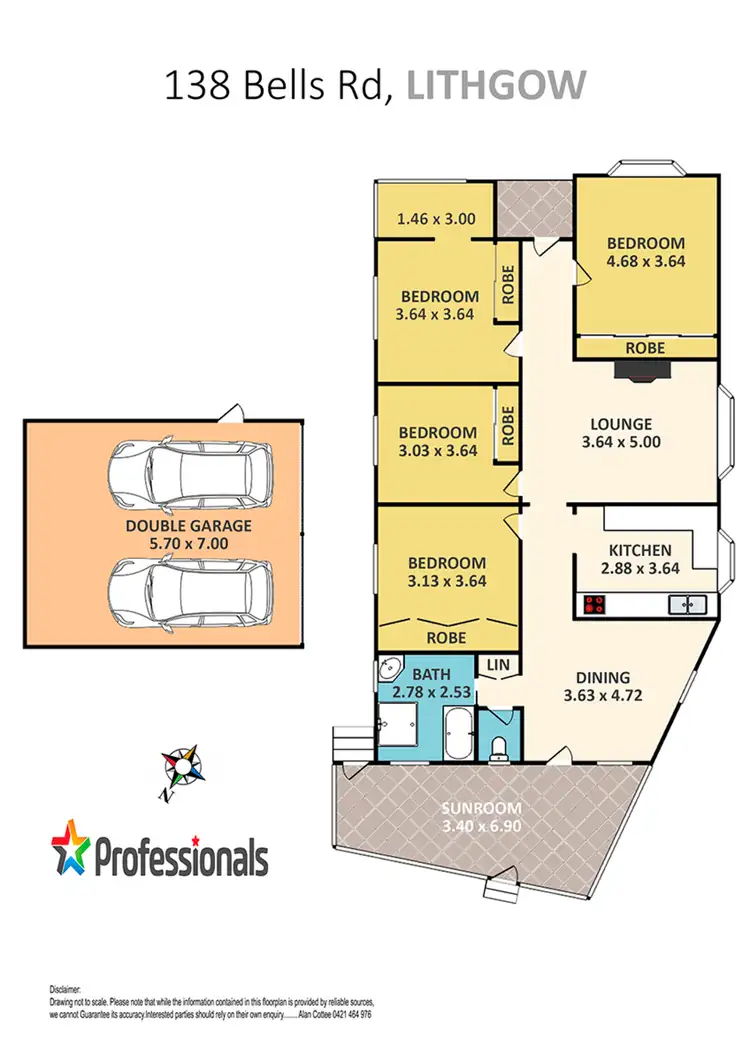 Floorplan of Homely house listing, 138 Bells Road, Lithgow NSW 2790