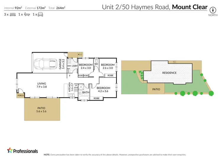 Floorplan of Homely house listing, 2/50 Haymes Road, Mount Clear VIC 3350