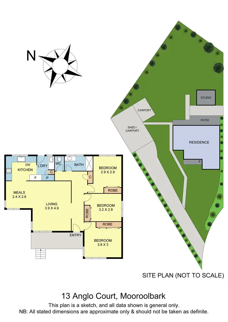 Floorplan of Homely house listing, 13 Anglo Court, Mooroolbark VIC 3138