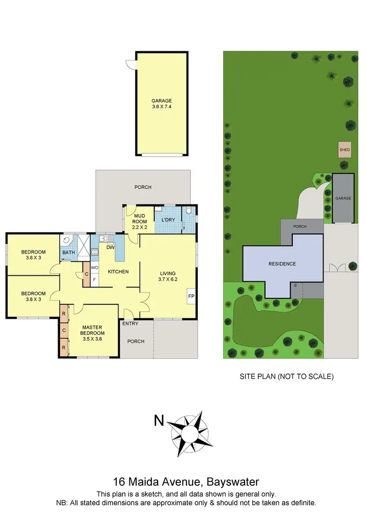 Floorplan of Homely house listing, 16 & 18 Maida Avenue, Bayswater VIC 3153