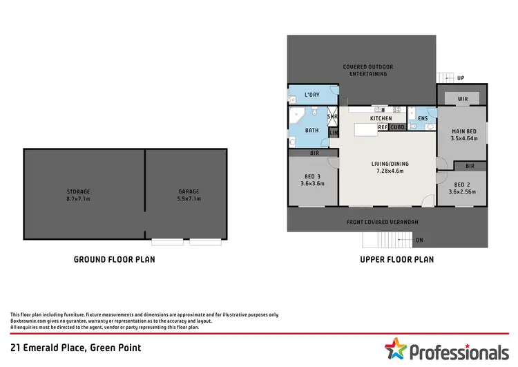 Floorplan of Homely house listing, 21 Emerald Place, Green Point NSW 2428