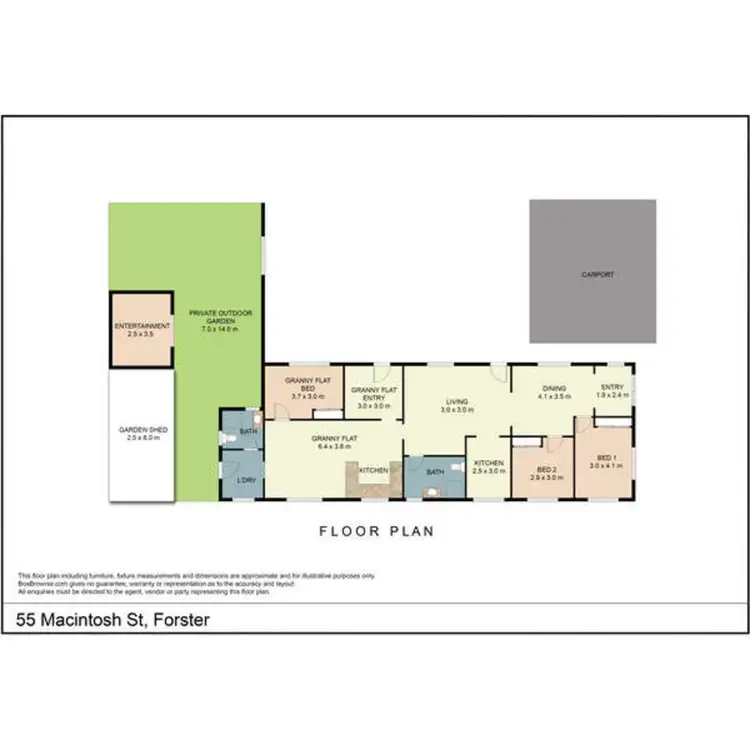 Floorplan of Homely house listing, 55 Macintosh Street, Forster NSW 2428