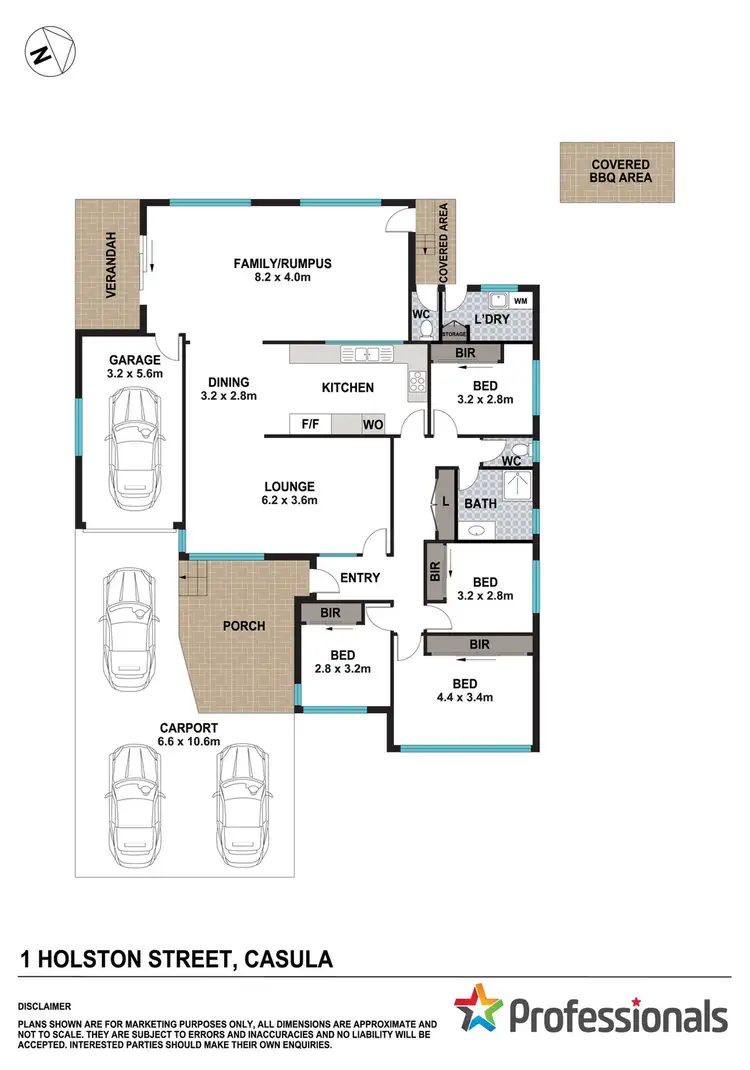 Floorplan of Homely house listing, 1 Holston Street, Casula NSW 2170