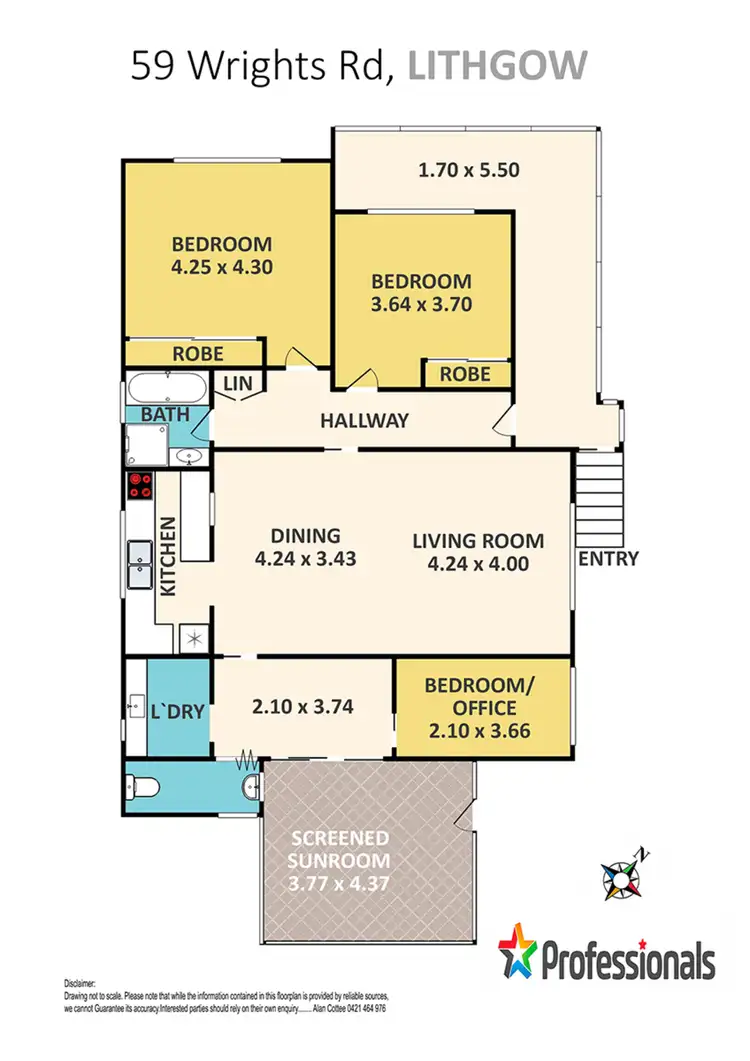 Floorplan of Homely house listing, 59 Wrights Road, Lithgow NSW 2790