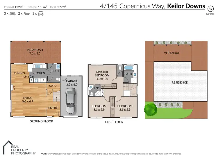 Floorplan of Homely townhouse listing, 4/145 Copernicus Way, Keilor Downs VIC 3038