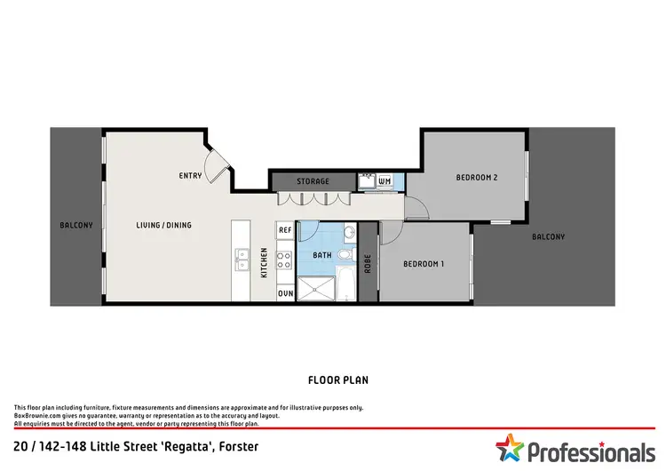 Floorplan of Homely unit listing, 20/142 Little Street, Forster NSW 2428