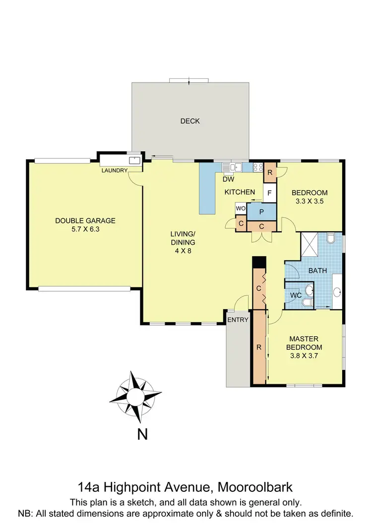 Floorplan of Homely unit listing, 14a Highpoint Avenue, Mooroolbark VIC 3138