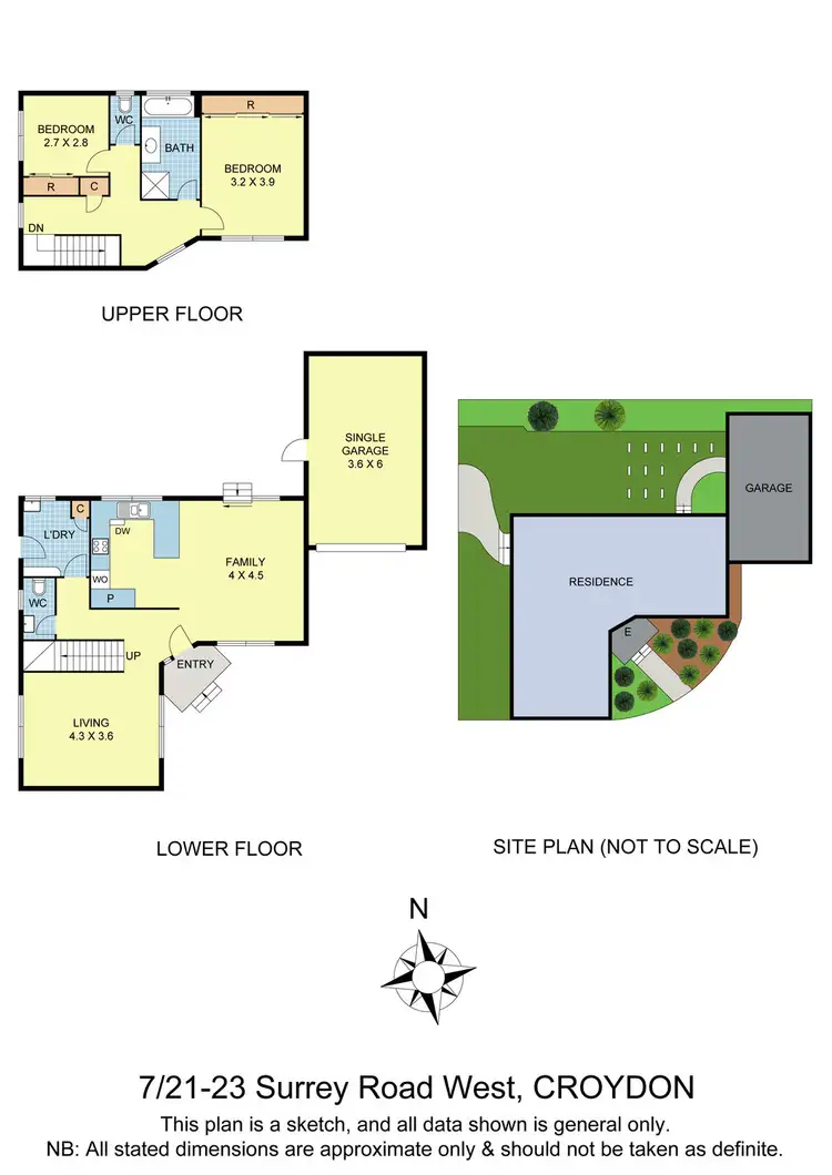 Floorplan of Homely townhouse listing, 7/21-23 Surrey Road West, Croydon VIC 3136