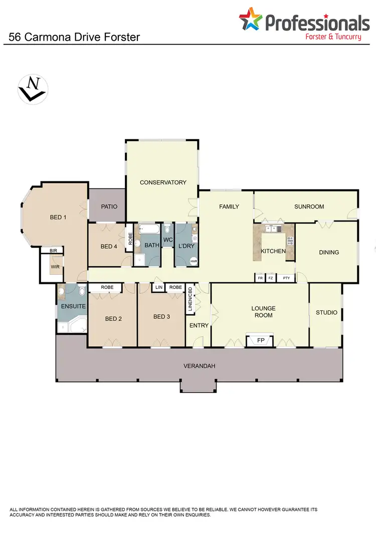 Floorplan of Homely house listing, 56 Carmona Drive, Forster NSW 2428