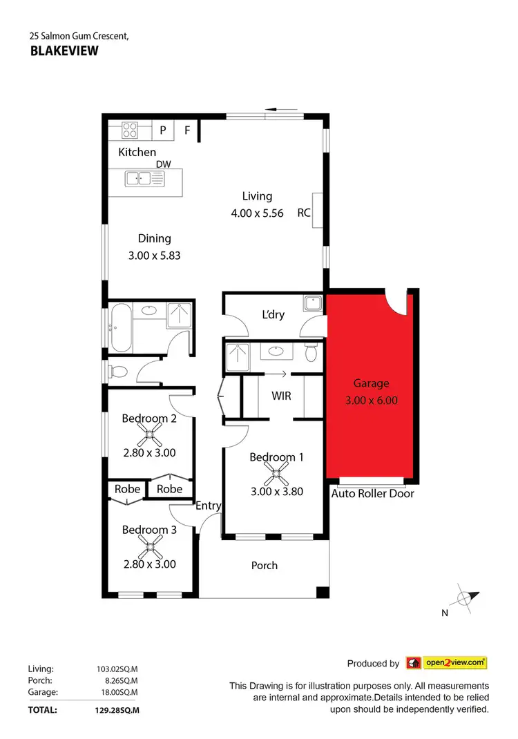 Floorplan of Homely house listing, 25 Salmon Gum Crescent, Blakeview SA 5114