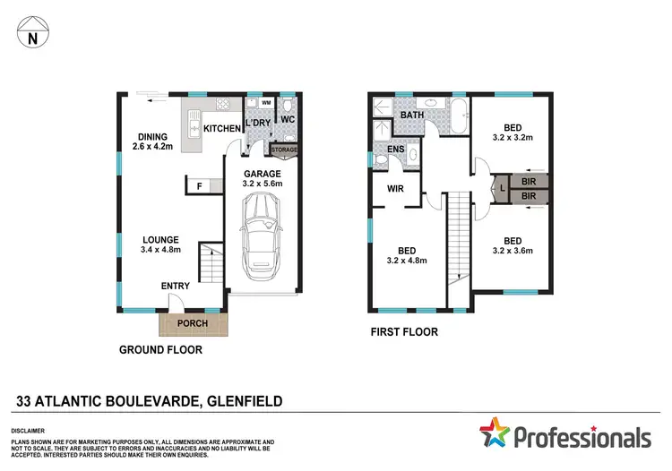 Floorplan of Homely house listing, 33 Atlantic Boulevard, Glenfield NSW 2167