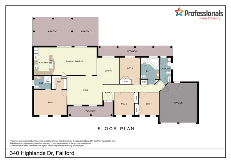 Floorplan of Homely house listing, 340 Highlands Drive, Failford NSW 2430