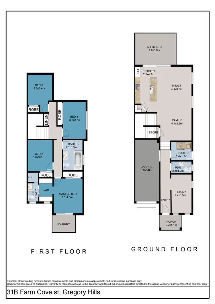 Floorplan of Homely house listing, 31B Farm Cove Street, Gregory Hills NSW 2557
