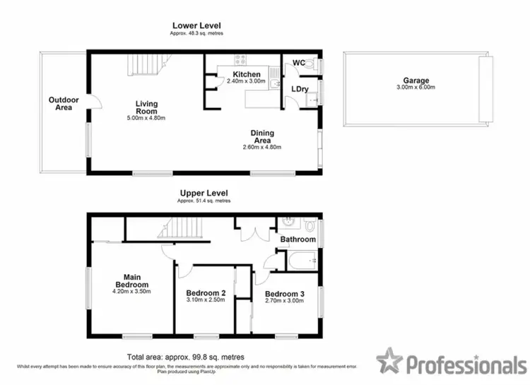 Floorplan of Homely townhouse listing, 58/13 Bailey St, Collingwood Park QLD 4301