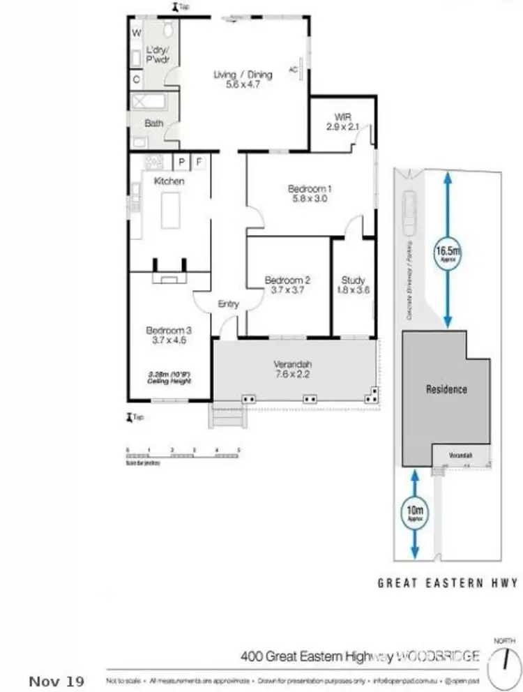 Floorplan of Homely house listing, 400 Great Eastern Highway, Woodbridge WA 6056