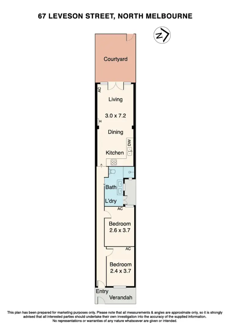 Floorplan of Homely house listing, 67 Leveson Street, North Melbourne VIC 3051