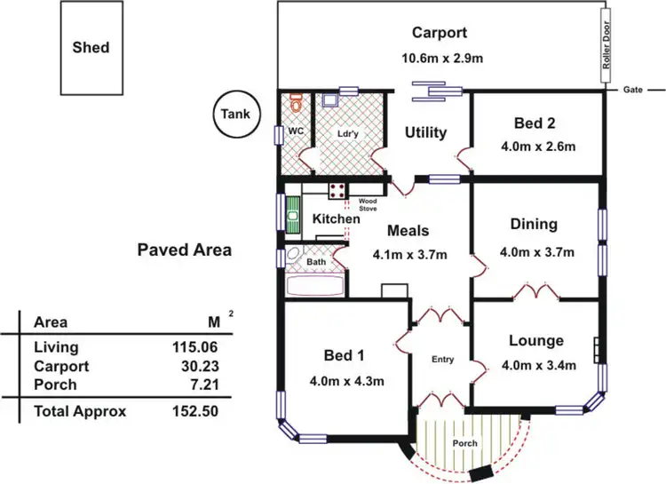 Floorplan of Homely house listing, 594 Marion Road, Park Holme SA 5043