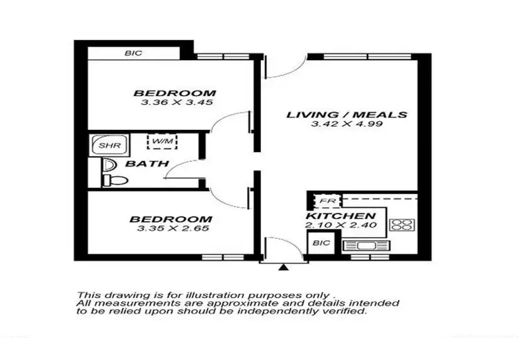 Floorplan of Homely unit listing, 54/2 Ayliffes Road, St Marys SA 5042
