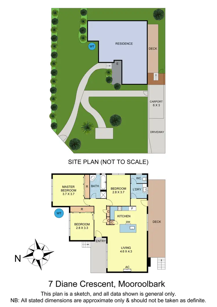 Floorplan of Homely house listing, 7 Diane Crescent, Mooroolbark VIC 3138