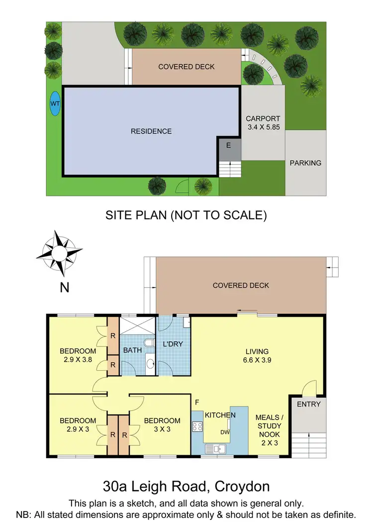 Floorplan of Homely unit listing, 30a Leigh Road, Croydon VIC 3136