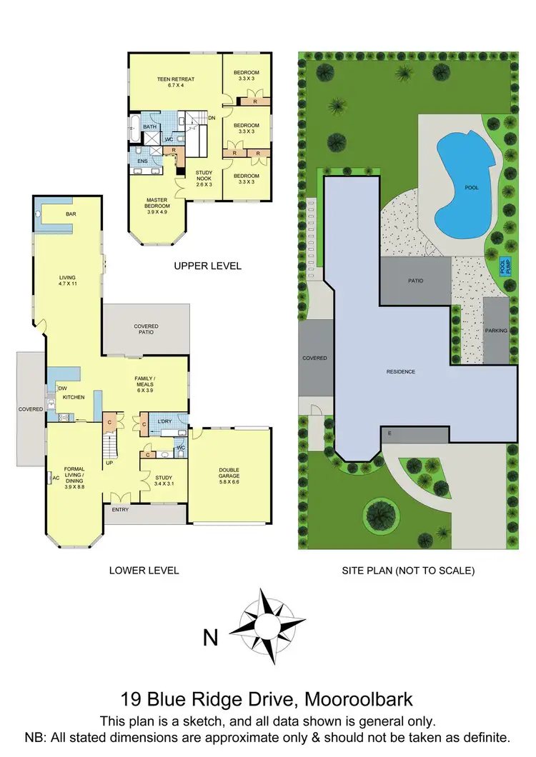 Floorplan of Homely house listing, 19 Blue Ridge Drive, Mooroolbark VIC 3138