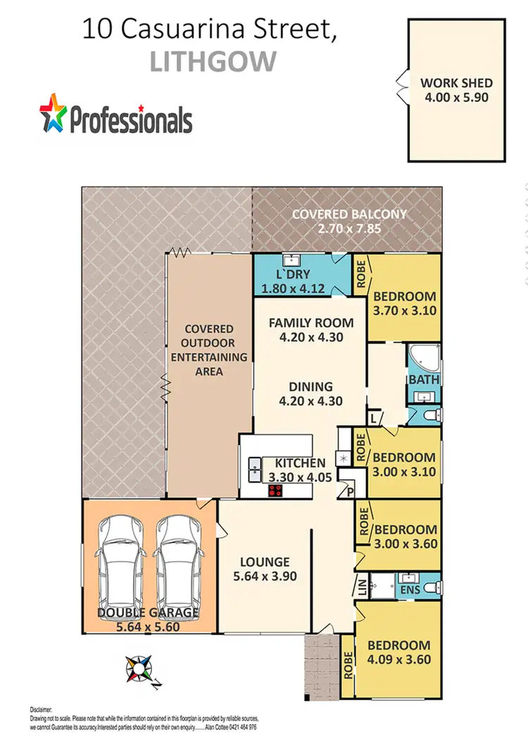 Floorplan of Homely house listing, 10 Casuarina Street, Lithgow NSW 2790