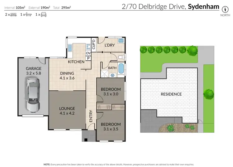 Floorplan of Homely house listing, 2/70 Delbridge Drive, Sydenham VIC 3037