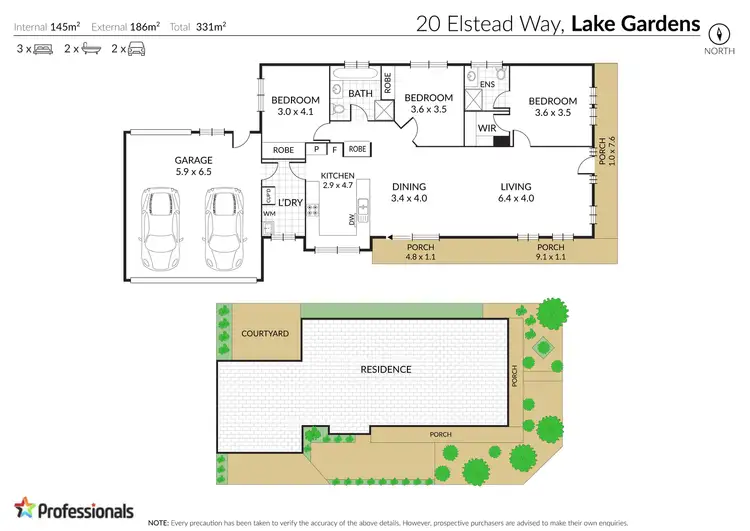 Floorplan of Homely house listing, 20 Elstead Way, Lake Gardens VIC 3355