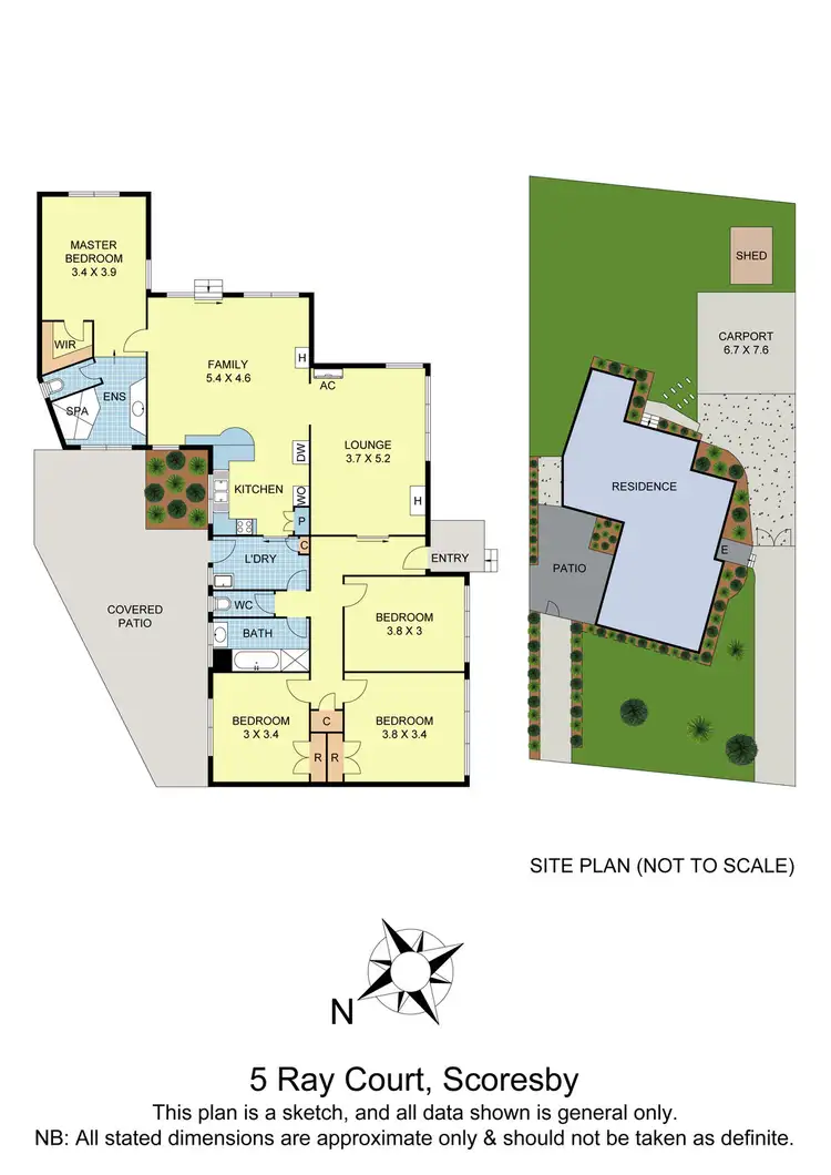 Floorplan of Homely house listing, 5 Ray Court, Scoresby VIC 3179