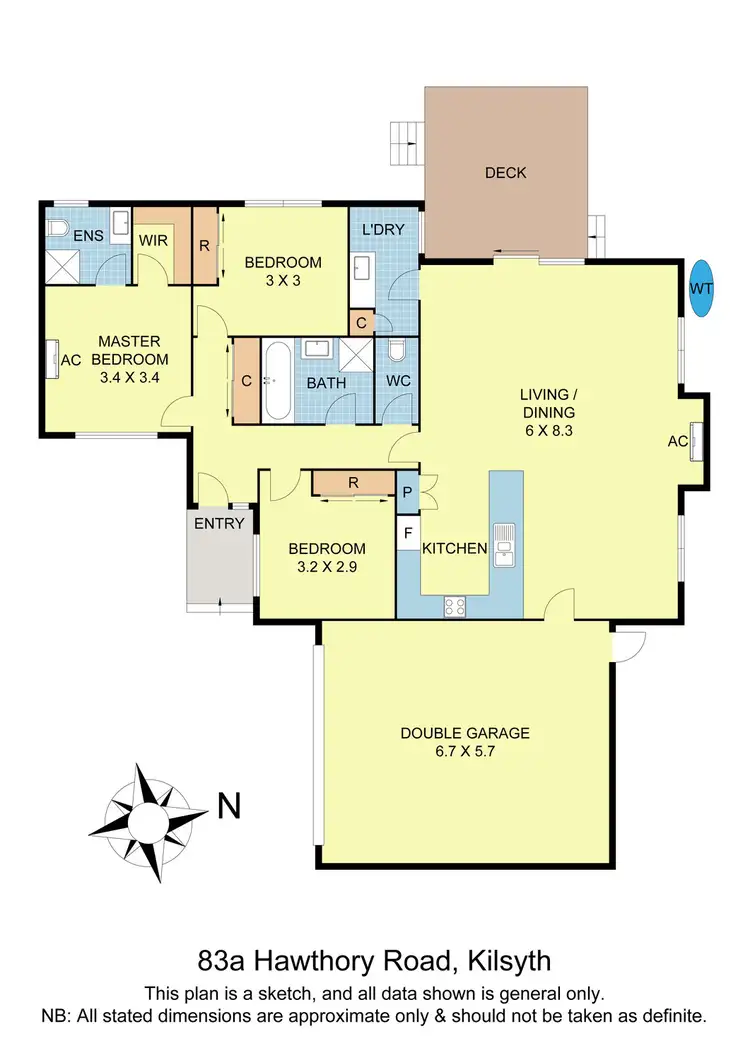 Floorplan of Homely house listing, 83a Hawthory Road, Mooroolbark VIC 3138