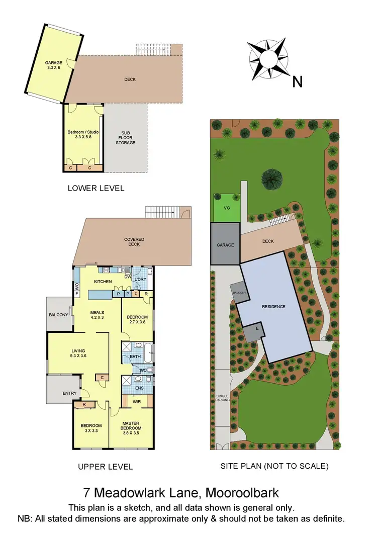 Floorplan of Homely house listing, 7 Meadowlark Lane, Mooroolbark VIC 3138