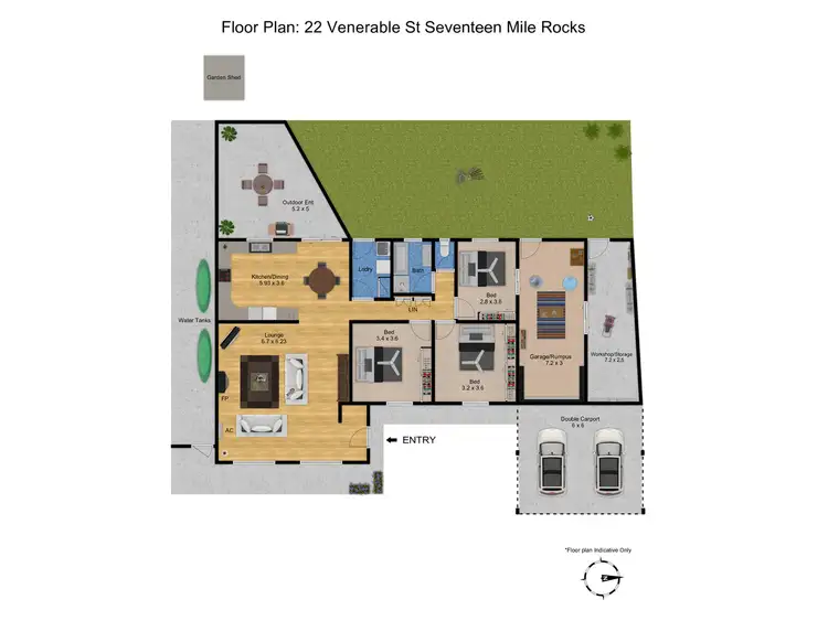 Floorplan of Homely house listing, 22 Venerable Street, Seventeen Mile Rocks QLD 4073