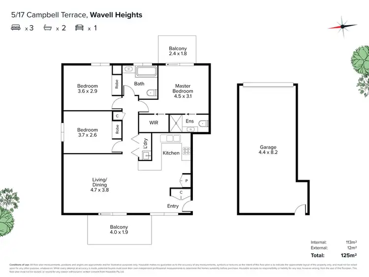 Floorplan of Homely unit listing, 5/17 Campbell Terrace, Wavell Heights QLD 4012