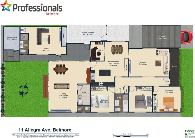 Floorplan of Homely house listing, 11 Allegra Avenue, Belmore NSW 2192