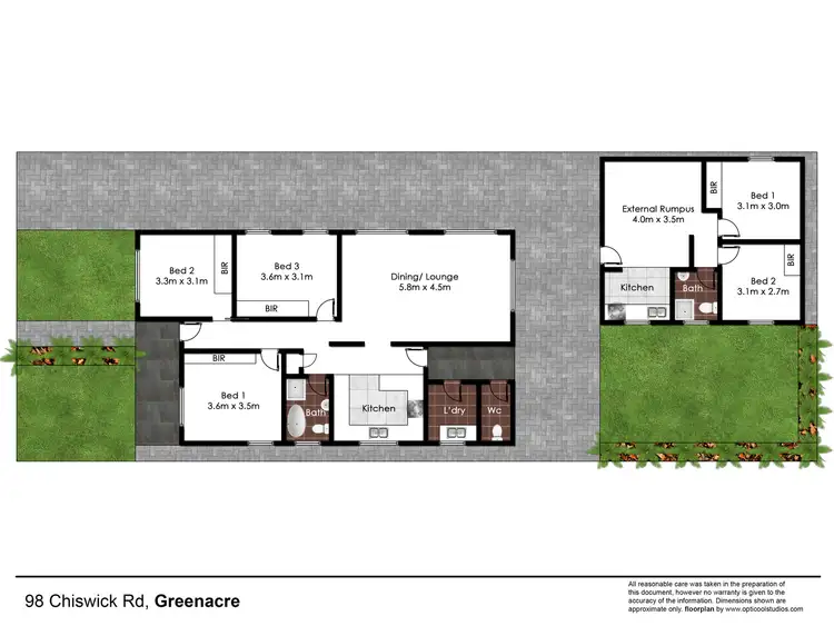 Floorplan of Homely house listing, 98 Chiswick Road, Greenacre NSW 2190