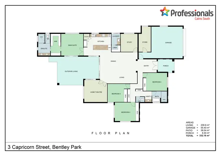 Floorplan of Homely house listing, 3 Capricorn Street, Bentley Park QLD 4869