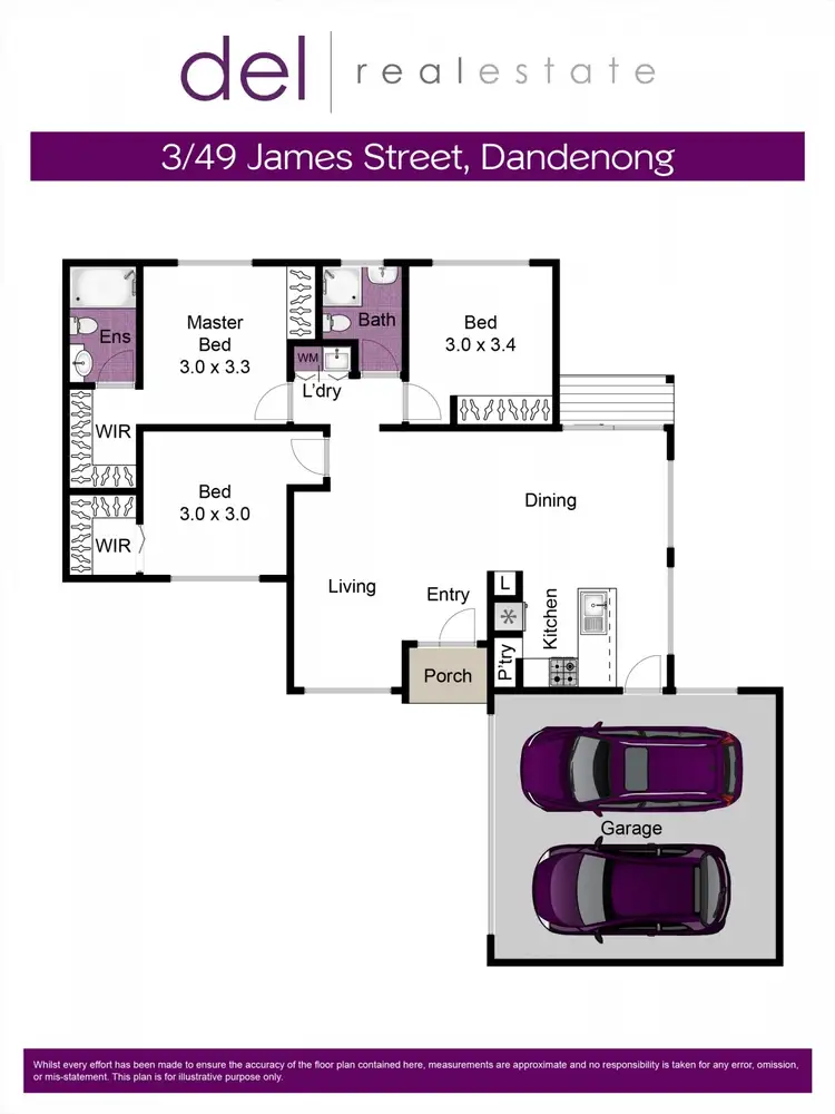 Floorplan of Homely unit listing, 3/49 James Street, Dandenong VIC 3175
