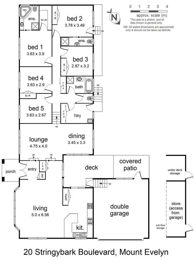 Floorplan of Homely house listing, 20 Stringybark Boulevard, Mount Evelyn VIC 3796