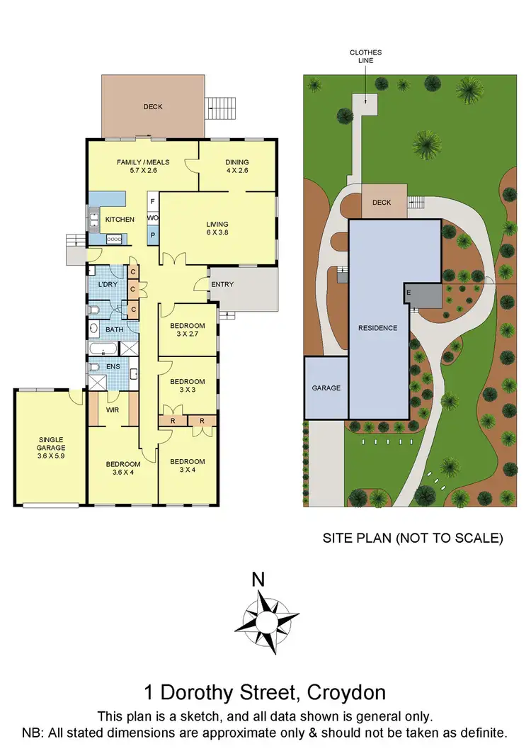 Floorplan of Homely house listing, 1 Dorothy Street, Croydon VIC 3136